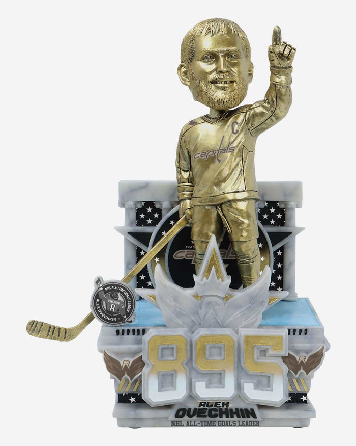 Alex Ovechkin Washington Capitals NHL All-Time Goals Leader Moment Variant Bobblehead FOCO - FOCO.com