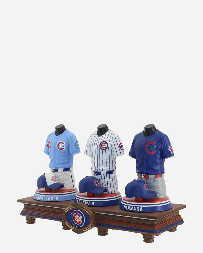 Pete Crow & Armstrong & Alex Bregman & Shota Imanaga Chicago Cubs 2026 Jersey Bust Triple Bobblehead FOCO - FOCO.com