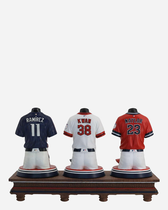 Jose Ramierez & Steven Kwan & Bo Naylor Cleveland Guardians 2026 Jersey Bust Triple Bobblehead FOCO - FOCO.com
