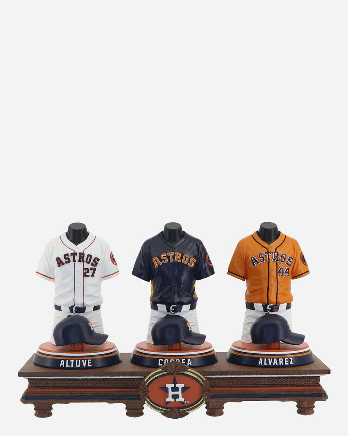 Jose Altuve & Carlos Correa & Yordan Alvarez Houston Astros 2026 Jersey Bust Triple Bobblehead FOCO - FOCO.com