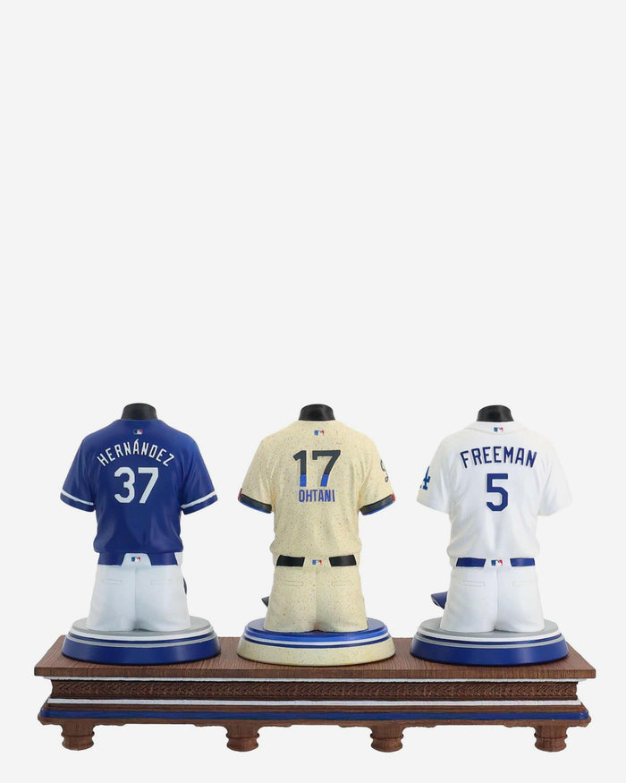 Shohei Ohtani & Freddie Freeman & Teoscar Hernandez Los Angeles Dodgers 2026 Jersey Bust Triple Bobblehead FOCO - FOCO.com