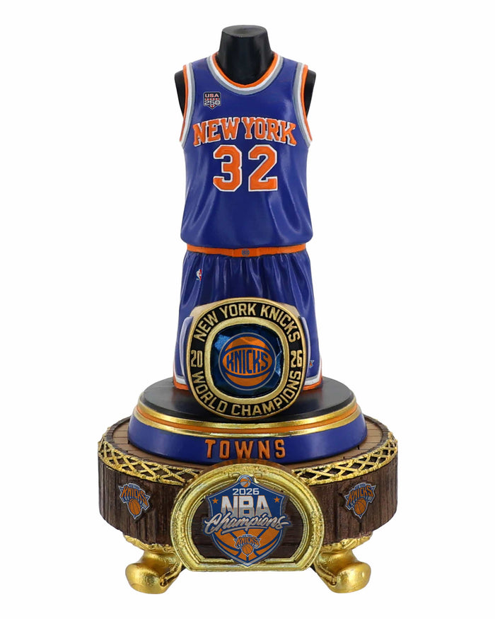 Karl-Anthony Towns New York Knicks 2026 NBA Champions Jersey Bust FOCO - FOCO.com