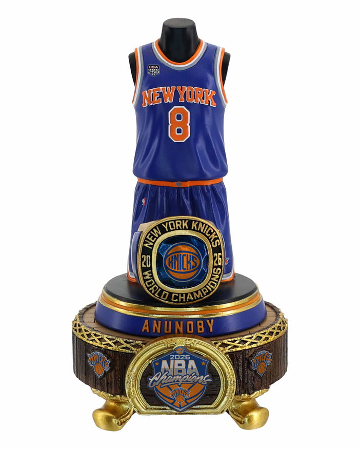 OG Anunoby New York Knicks 2026 NBA Champions Jersey Bust FOCO - FOCO.com