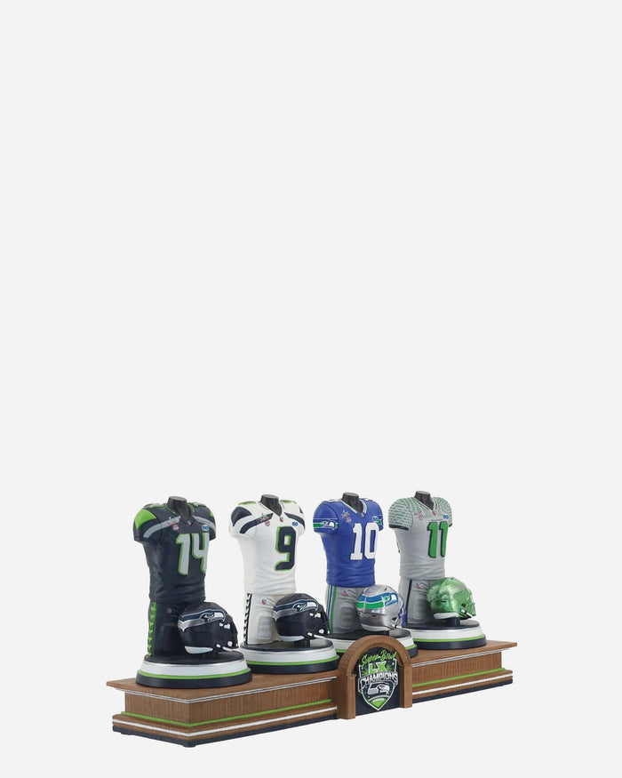 Seattle Seahawks Super Bowl LX Champions Bust Bobblehead Box Set FOCO - FOCO.com