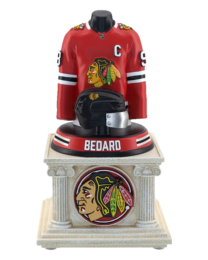 Connor Bedard Chicago Blackhawks 2026 Home Jersey Bust