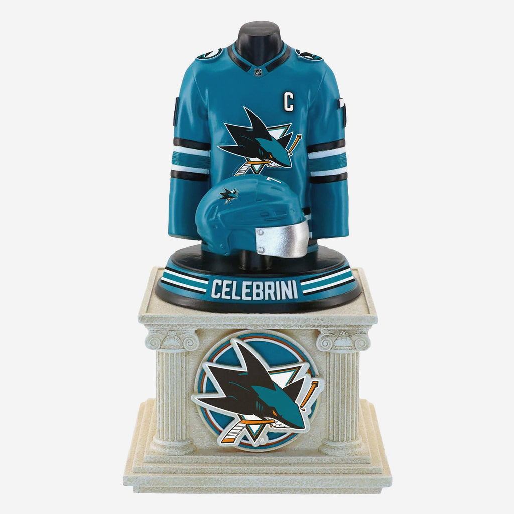 Macklin Celebrini San Jose Sharks 2026 Home Jersey Bust FOCO - FOCO.com