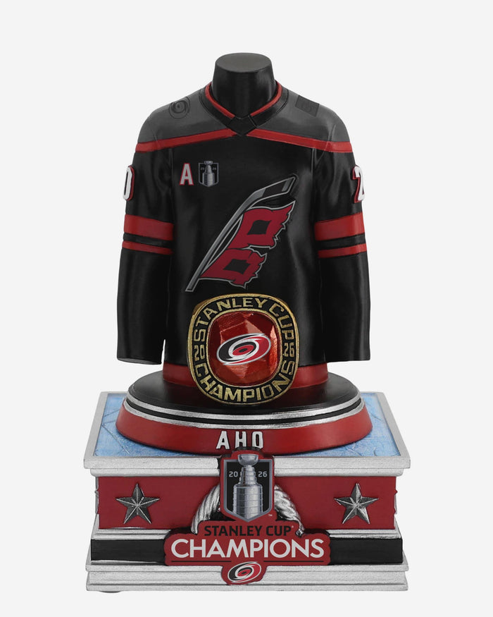 Sebastian Aho Carolina Hurricanes 2026 Stanley Cup Champions Jersey Bust FOCO - FOCO.com