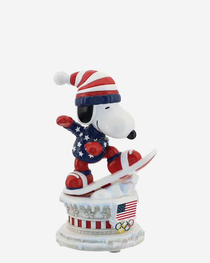 Team USA Snoopy Peanuts Snowboarding Mini Bobblehead FOCO - FOCO.com
