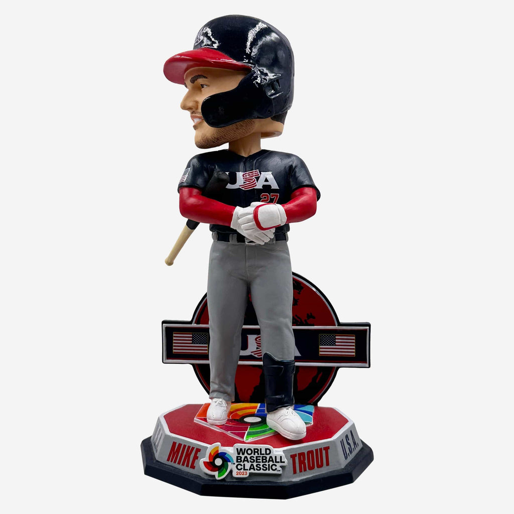 Mike Trout USA 2023 World Baseball Classic Alternate Uniform Bobblehead FOCO - FOCO.com