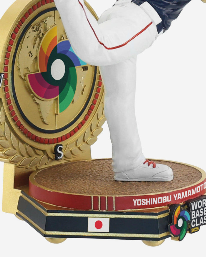 Yoshinobu Yamamoto Japan 2026 World Baseball Classic Away Uniform Pitching Bobblehead FOCO - FOCO.com