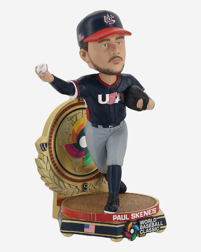 Paul Skenes USA 2026 World Baseball Classic Away Uniform Bobblehead FOCO - FOCO.com