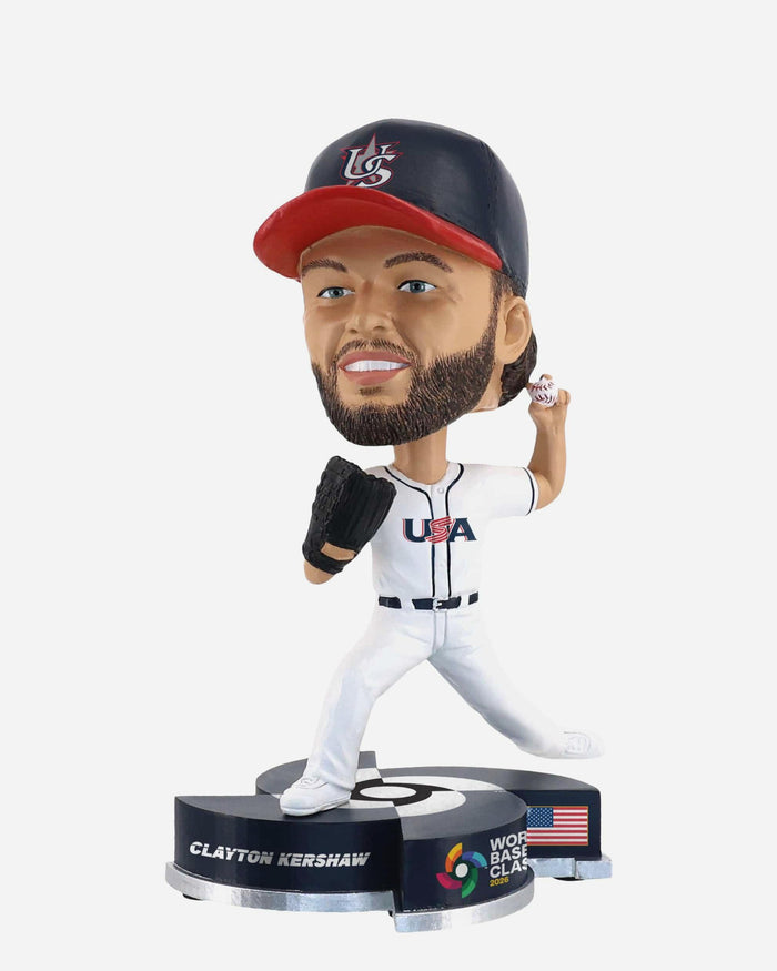 Clayton Kershaw USA 2026 World Baseball Classic Medium Bighead Bobblehead FOCO - FOCO.com