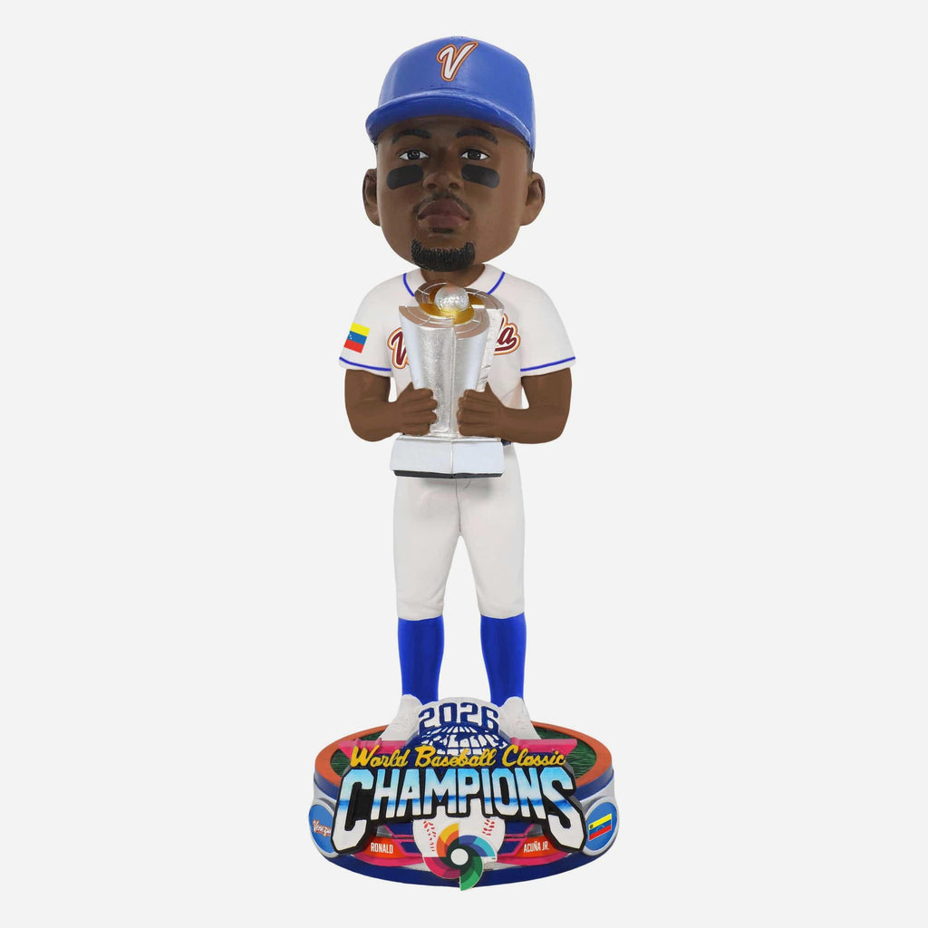 Ronald Acuna Jr Venezuela 2026 World Baseball Classic Champions Bobblehead FOCO - FOCO.com
