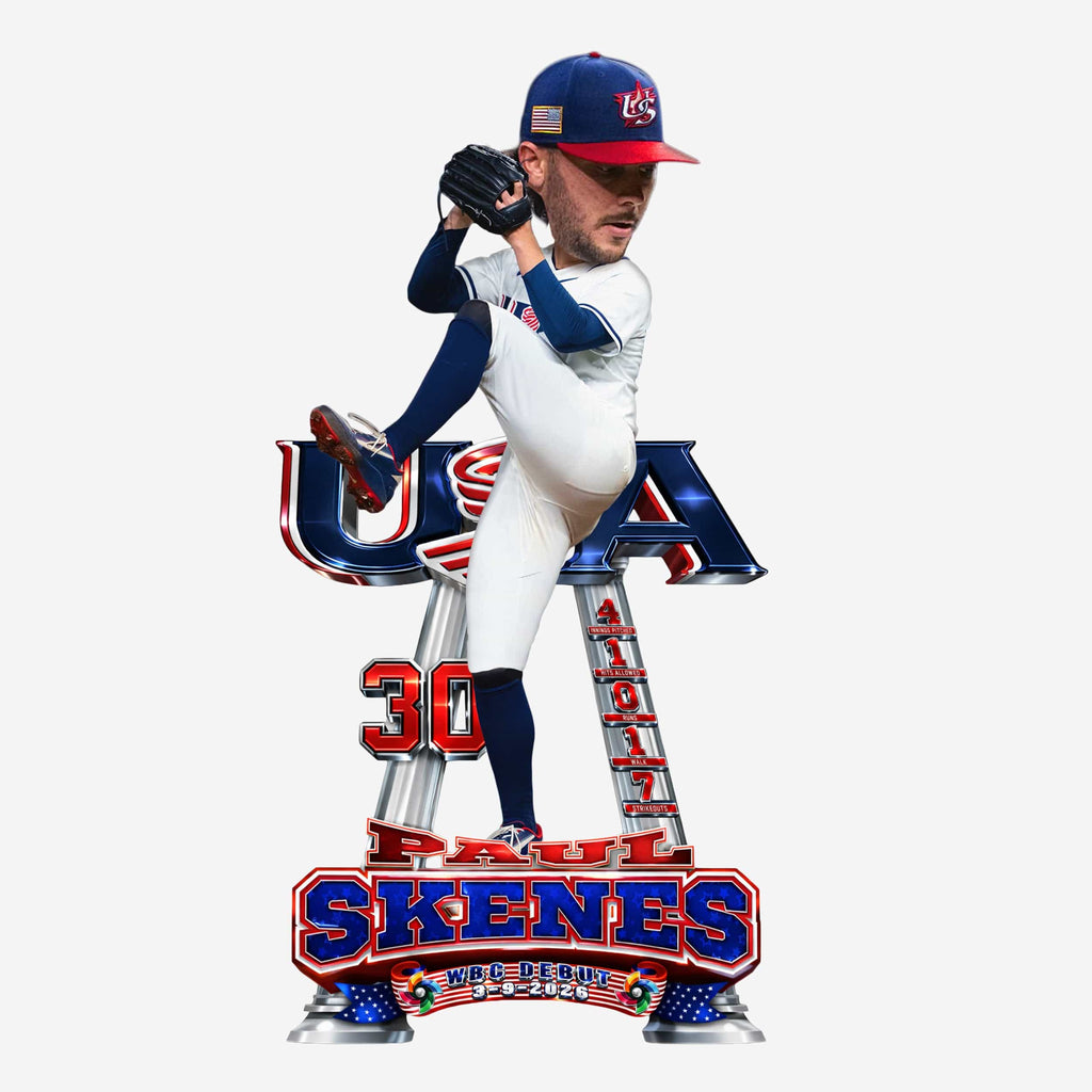 Paul Skenes USA 2026 World Baseball Classic Debut Bobblehead FOCO - FOCO.com