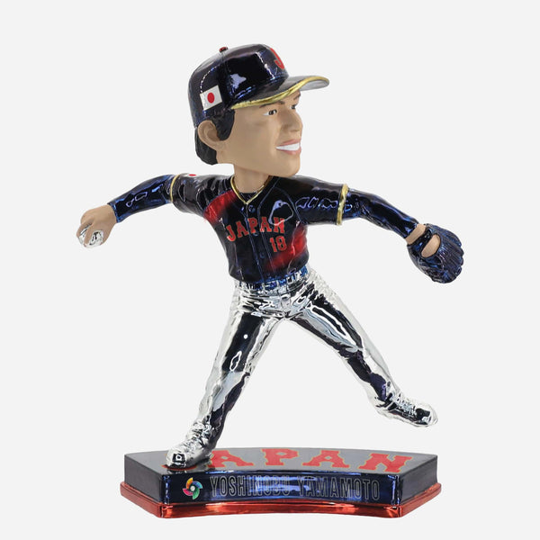 記念グッズ Yosh Yoshinobu Yamamoto Bobblehead Yoshinobu Yamamoto Japan 2026 World Baseball Classic Electroplated