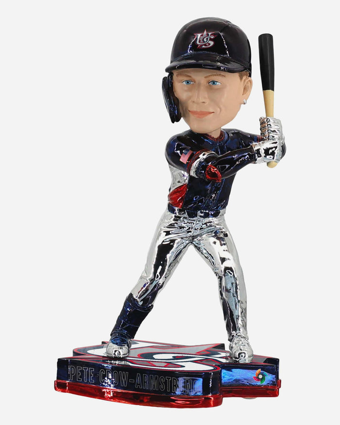 Pete Crow-Armstrong USA 2026 World Baseball Classic Electroplated Edition Bobblehead FOCO - FOCO.com