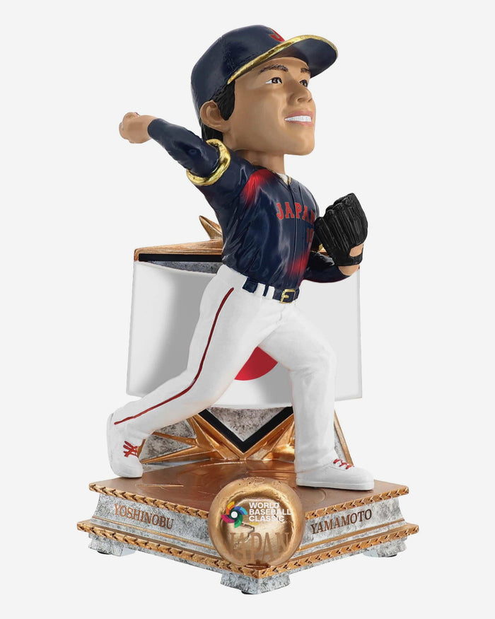 Yoshinobu Yamamoto Japan 2026 World Baseball Classic Flag Bobblehead FOCO - FOCO.com