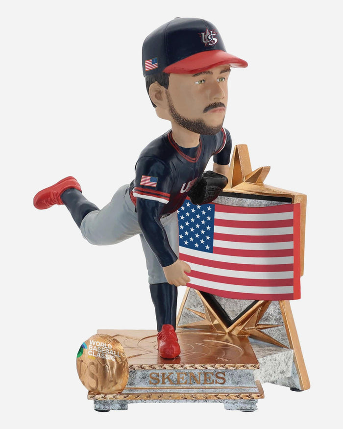 Paul Skenes USA 2026 World Baseball Classic Flag Bobblehead FOCO - FOCO.com