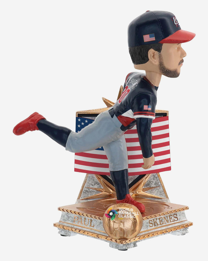 Paul Skenes USA 2026 World Baseball Classic Flag Bobblehead FOCO - FOCO.com