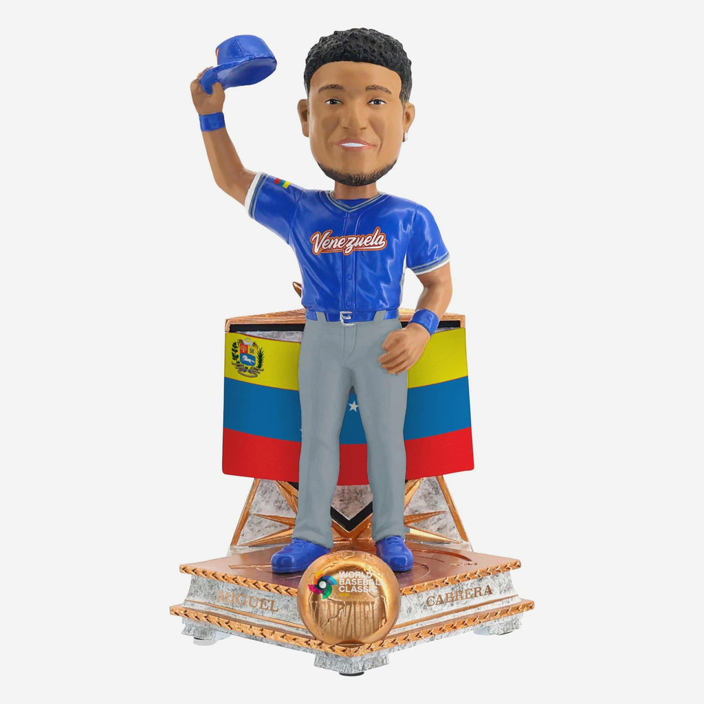 Miguel Cabrera Venezuela 2026 World Baseball Classic Flag Bobblehead FOCO - FOCO.com