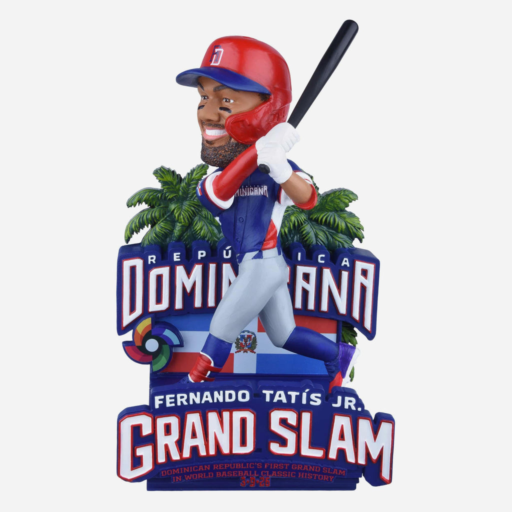 Fernando Tatis Jr Dominican Republic 2026 World Baseball Classic Historic Grand Slam Bobblehead FOCO - FOCO.com