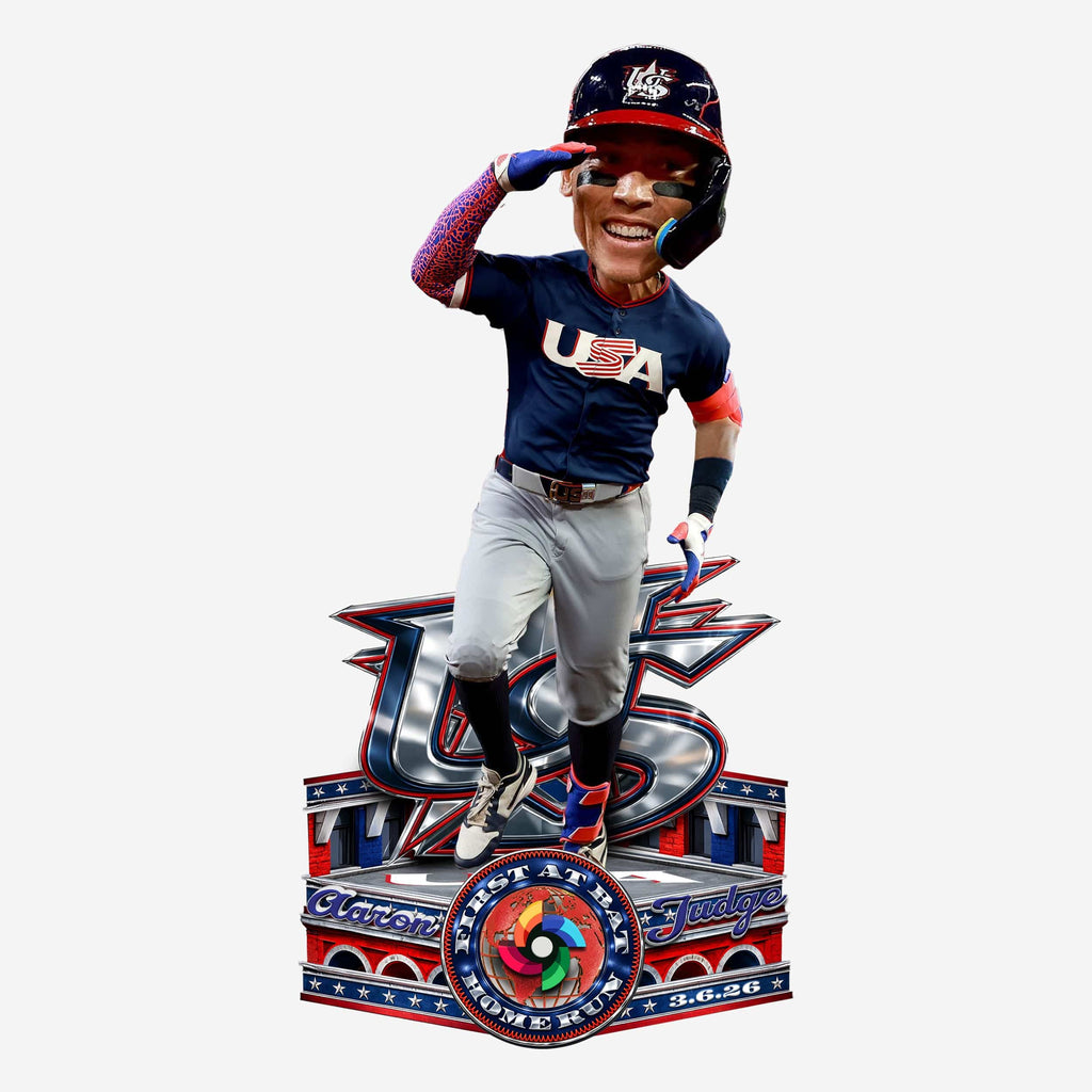 Aaron Judge USA 2026 World Baseball Classic First At Bat Home Run Bobblehead FOCO - FOCO.com