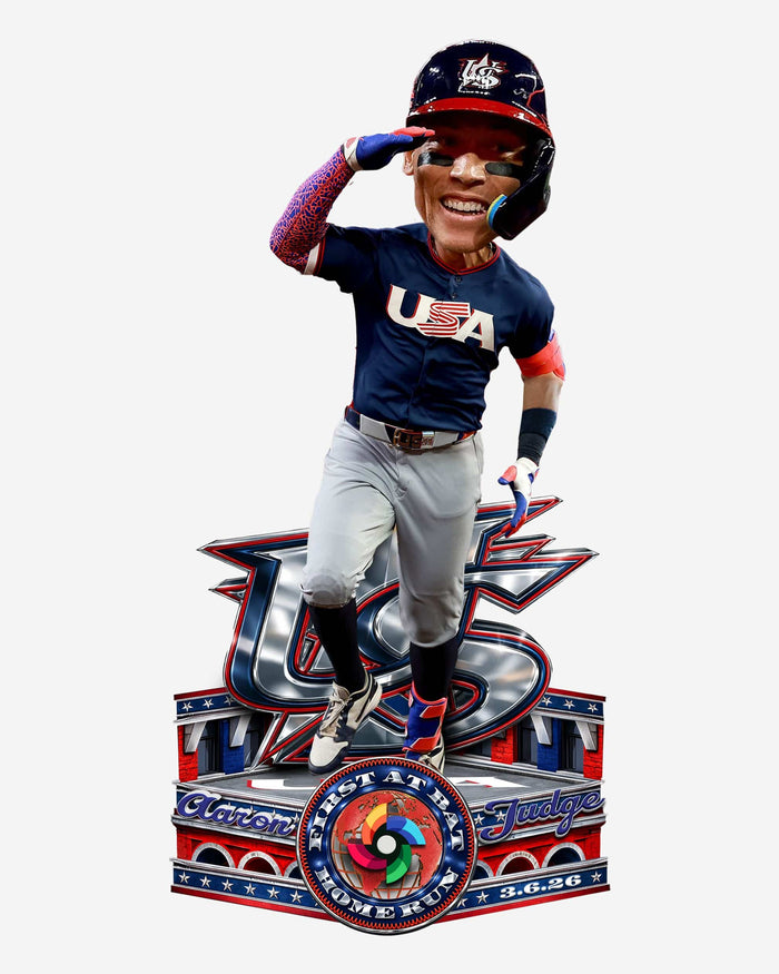 Aaron Judge USA 2026 World Baseball Classic First At Bat Home Run Bobblehead FOCO - FOCO.com