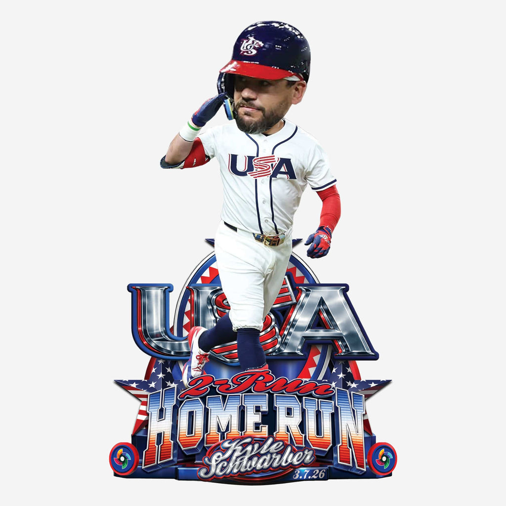 Kyle Schwarber USA 2026 World Baseball Classic Home Run Bobblehead FOCO - FOCO.com