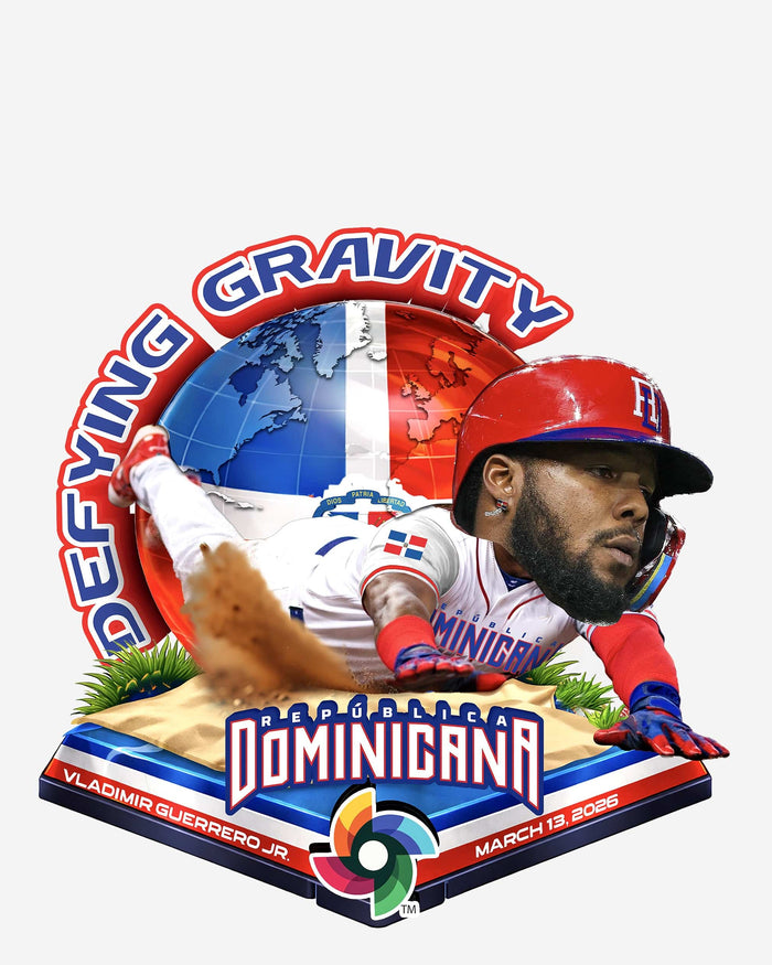 Vladimir Guerrero Jr Dominican Republic World Baseball Classic Incredible Slide Bobblehead FOCO - FOCO.com