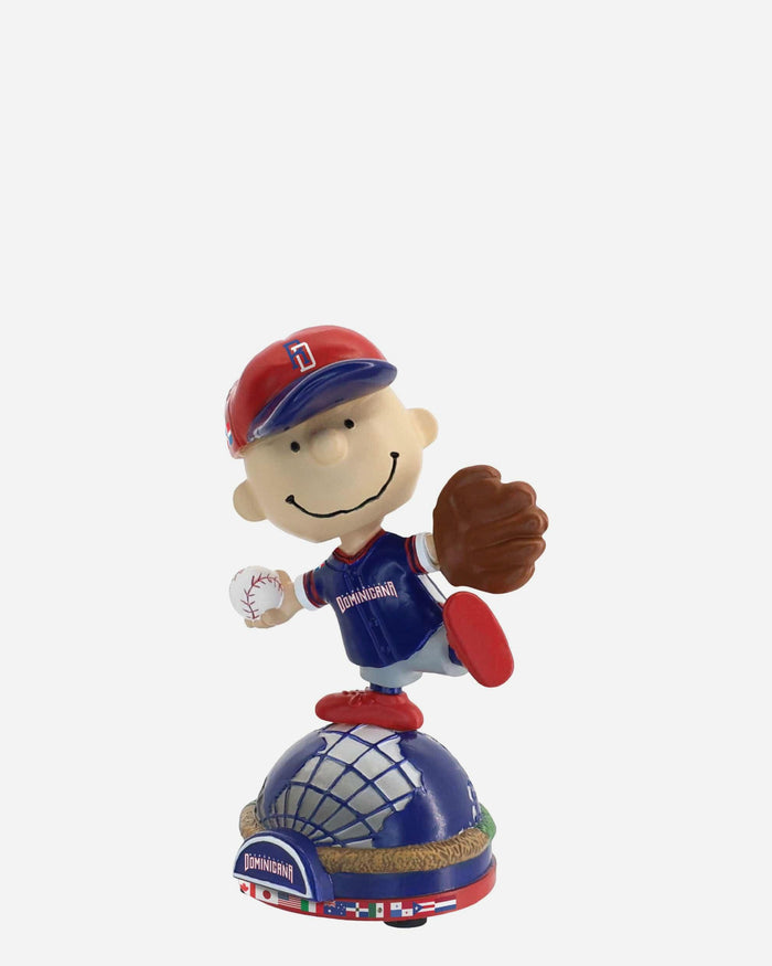 Dominican Republic Charlie Brown Peanuts 2026 World Baseball Classic Bobblehead FOCO - FOCO.com
