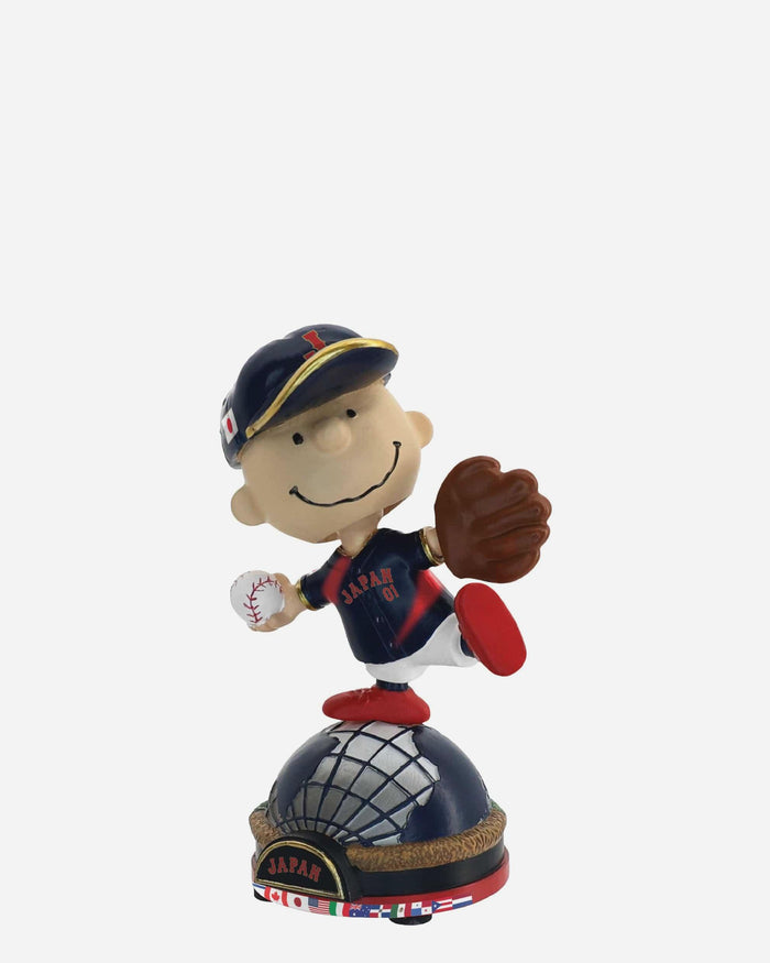 Japan Charlie Brown Peanuts 2026 World Baseball Classic Bobblehead FOCO - FOCO.com