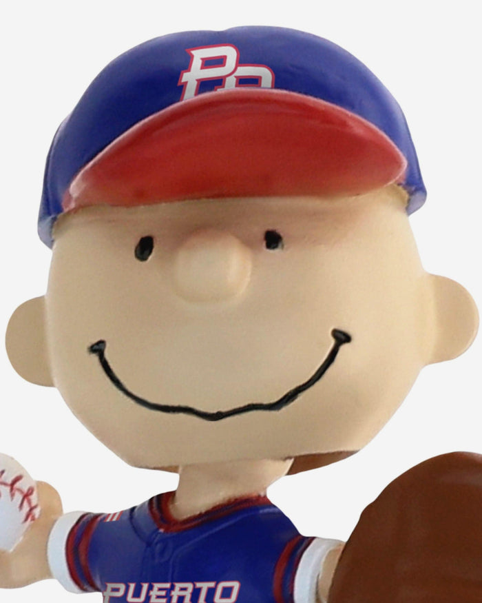 Puerto Rico Charlie Brown Peanuts 2026 World Baseball Classic Bobblehead FOCO - FOCO.com