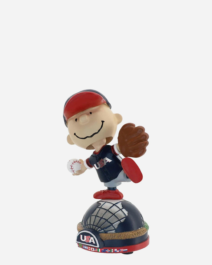 USA Charlie Brown Peanuts 2026 World Baseball Classic Bobblehead FOCO - FOCO.com