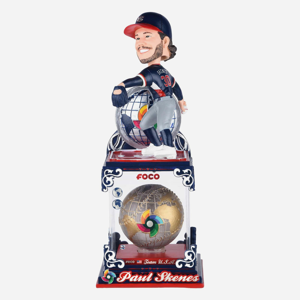 Paul Skenes USA 2026 World Baseball Classic Globe Case Bobblehead FOCO - FOCO.com