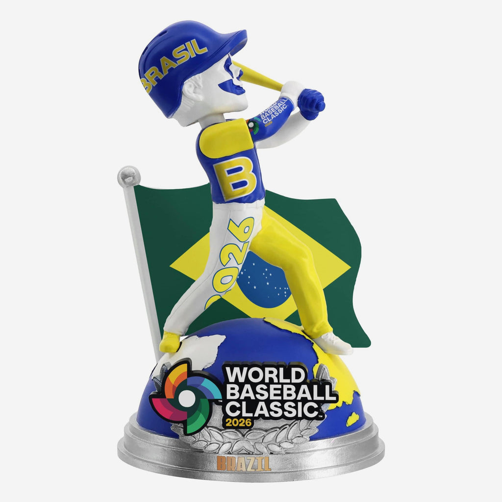 Brazil 2026 World Baseball Classic Bobbles on Parade Bobblehead FOCO - FOCO.com