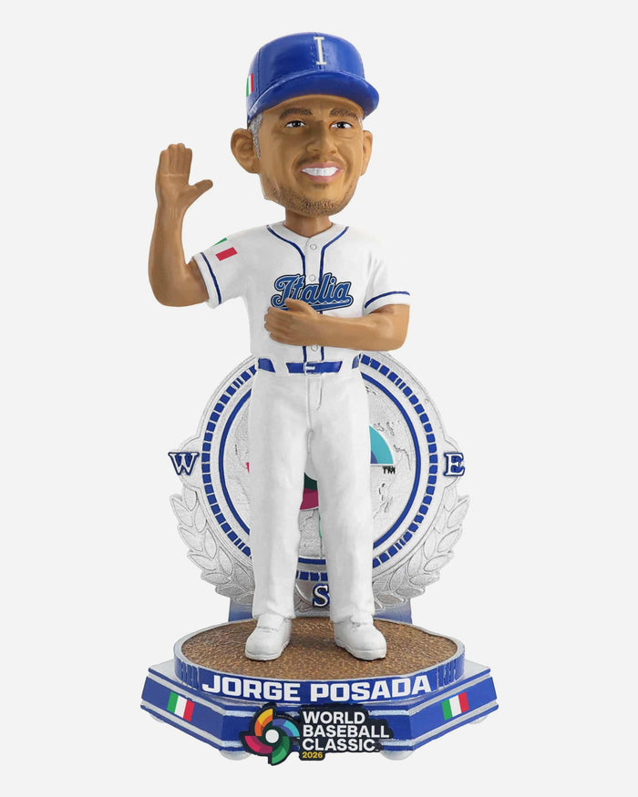 Jorge Posada Italy 2026 World Baseball Classic Coach Bobblehead FOCO - FOCO.com