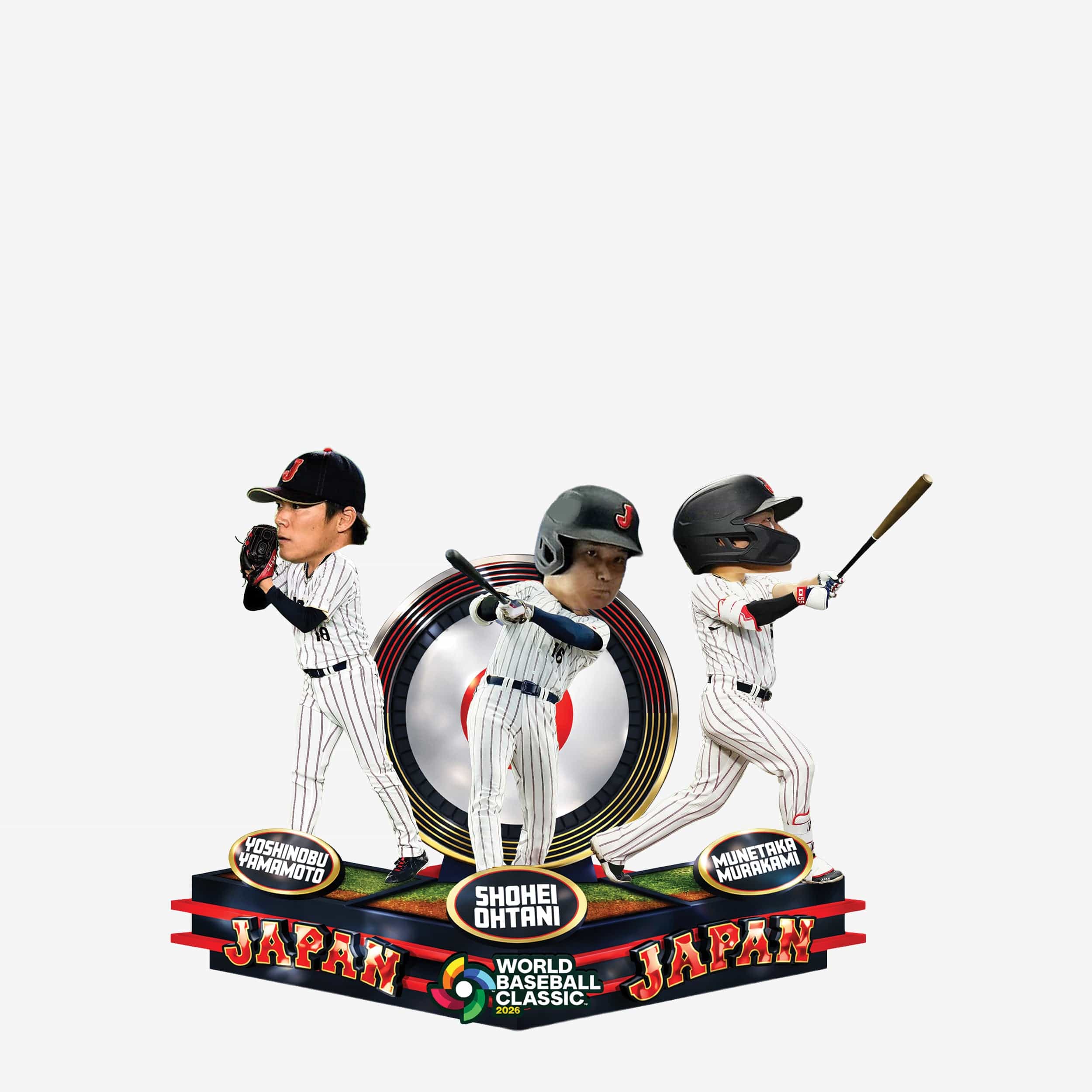 Japan 2026 World Baseball Classic Triple Bobblehead FOCO