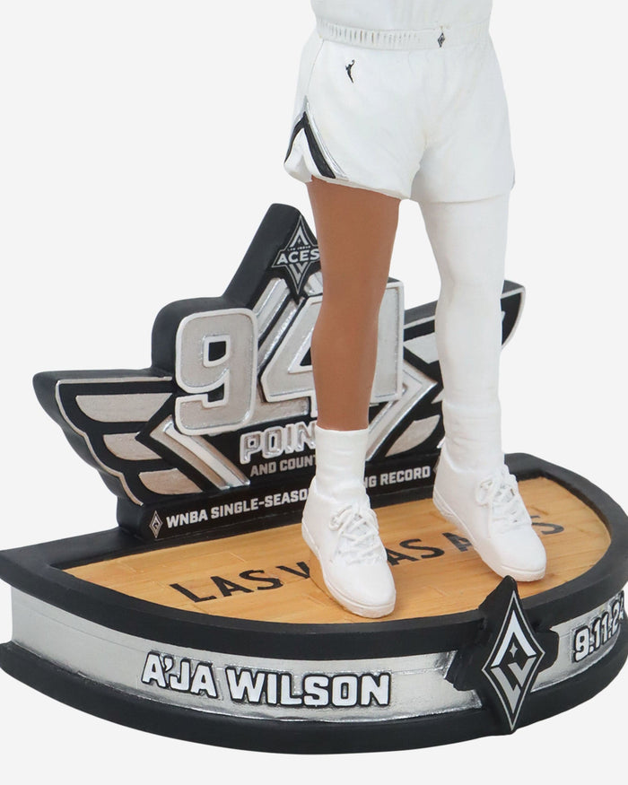A'ja Wilson Las Vegas Aces WNBA Single Season Scoring Record Bobblehead FOCO - FOCO.com
