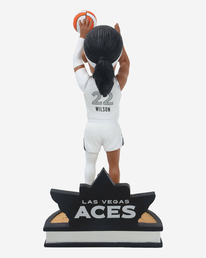 A'ja Wilson Las Vegas Aces WNBA Single Season Scoring Record Bobblehead FOCO - FOCO.com