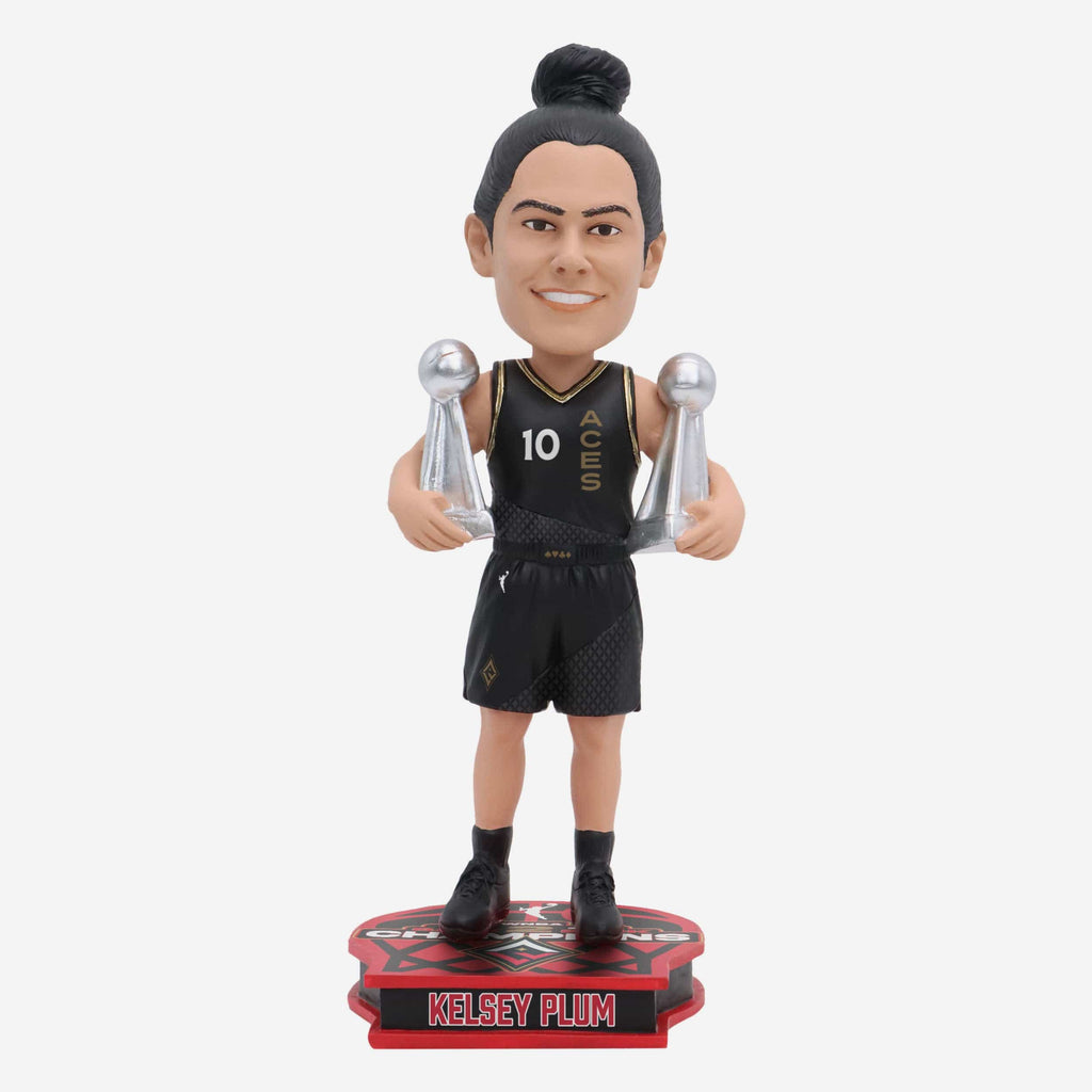 Kelsey Plum Las Vegas Aces 2023 WNBA Back To Back Champions Bobblehead FOCO - FOCO.com