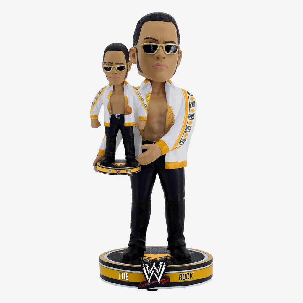 The Rock WWE Bobble Dubblz Bobblehead FOCO - FOCO.com