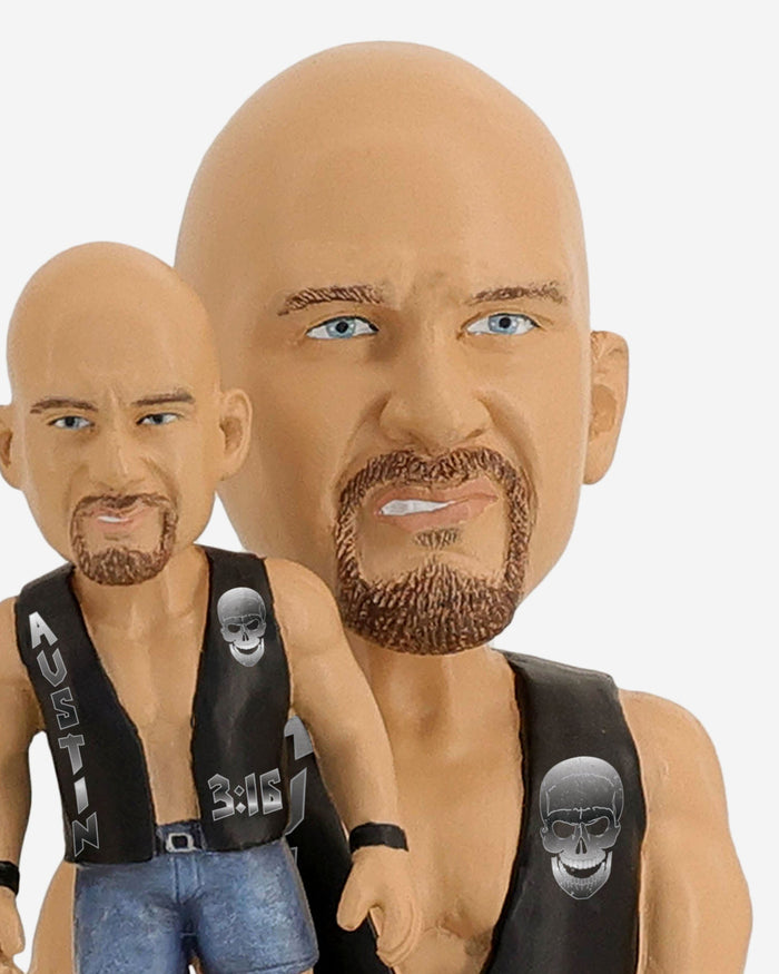 Stone Cold Steve Austin WWE Bobble Dubblz Bobblehead FOCO - FOCO.com
