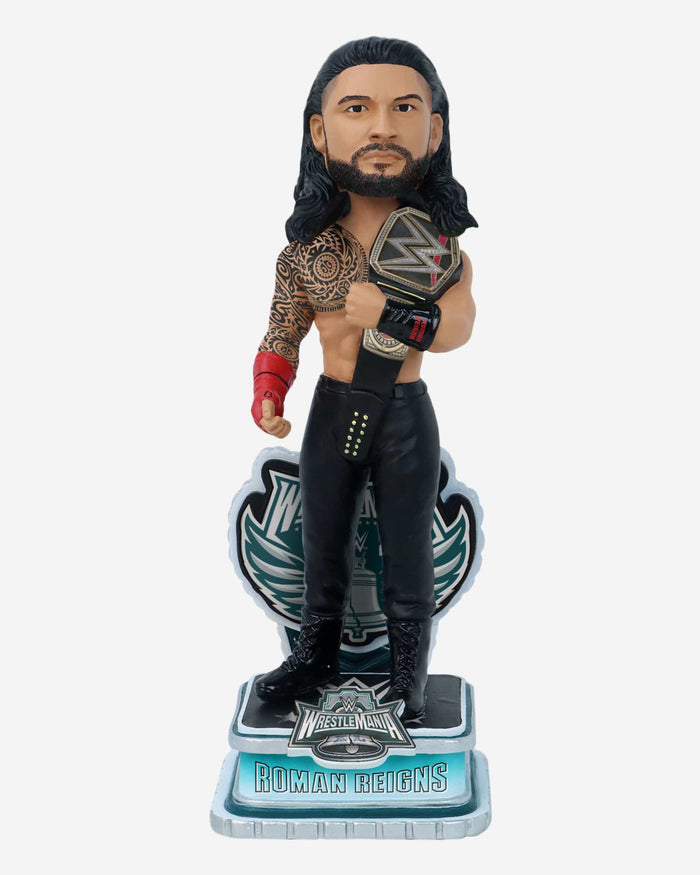 Roman Reigns WWE WrestleMania 40 Bobblehead FOCO - FOCO.com