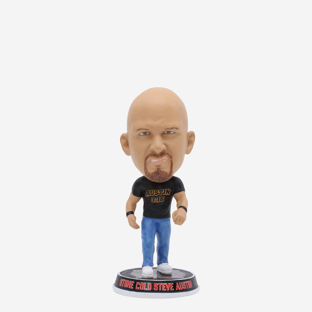 Stone Cold Steve Austin WWE Mini Bighead Bobblehead FOCO - FOCO.com