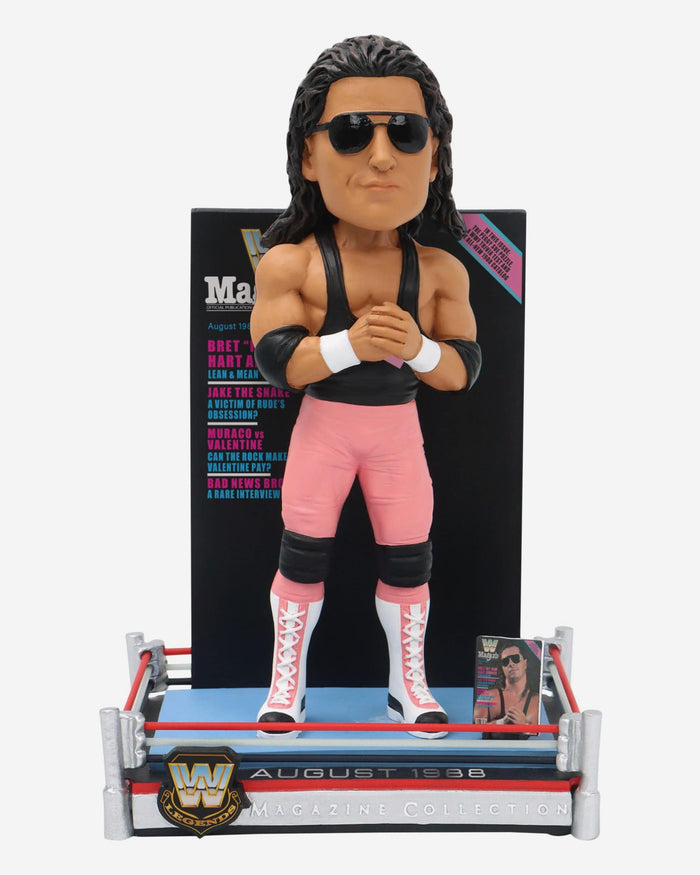 Bret Hart The Hit Man Arrives WWE Magazine Cover Bobblehead FOCO - FOCO.com