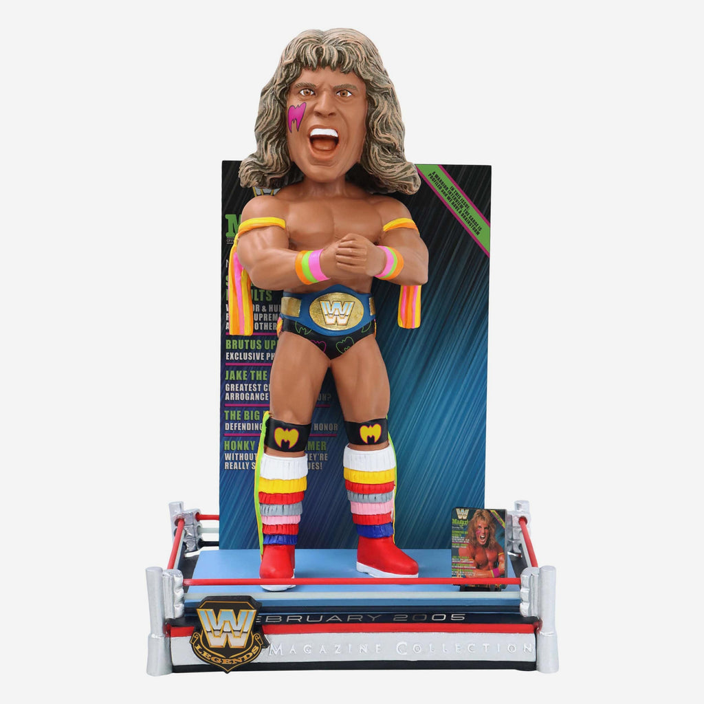 Ultimate Warrior Reign Supreme WWE Magazine Cover Bobblehead FOCO - FOCO.com