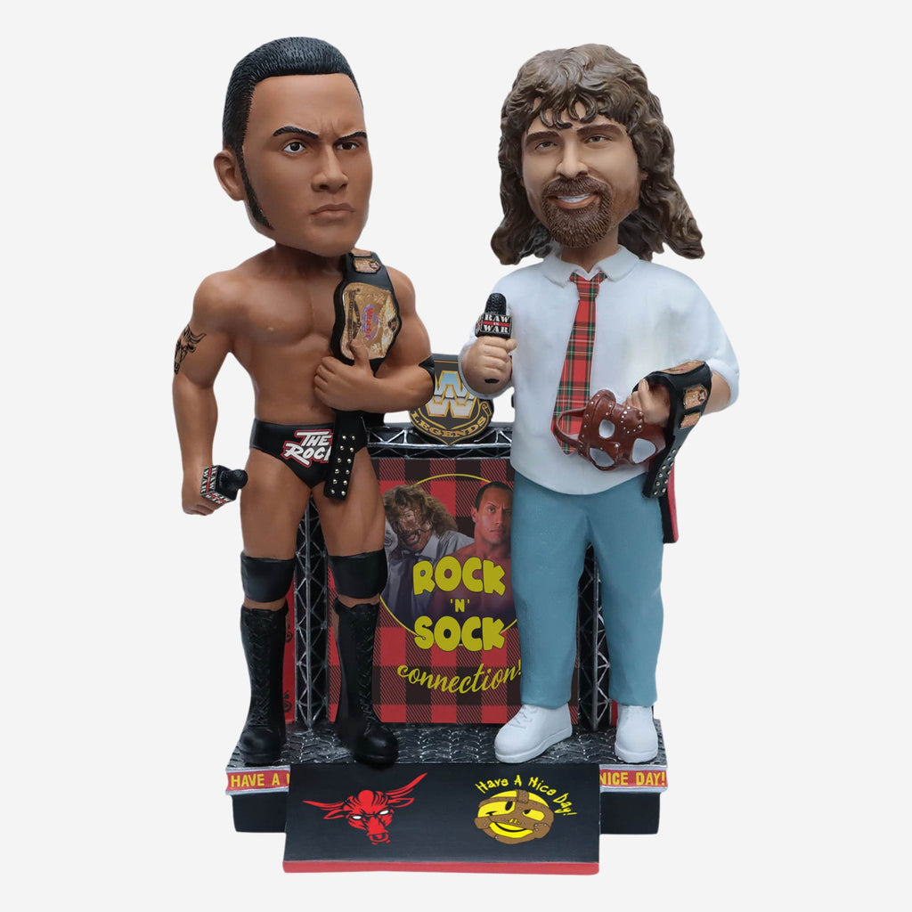 The Rock N Sock Connection WWE Tag Team Bobblehead FOCO - FOCO.com