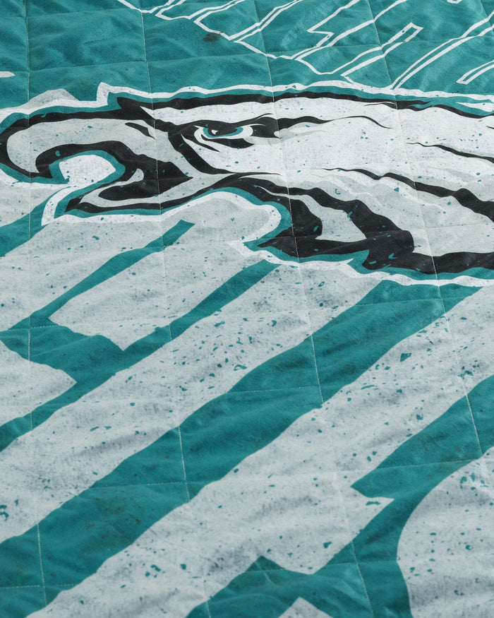 Philadelphia Eagles Big Game Sherpa Lined Throw Blanket FOCO - FOCO.com
