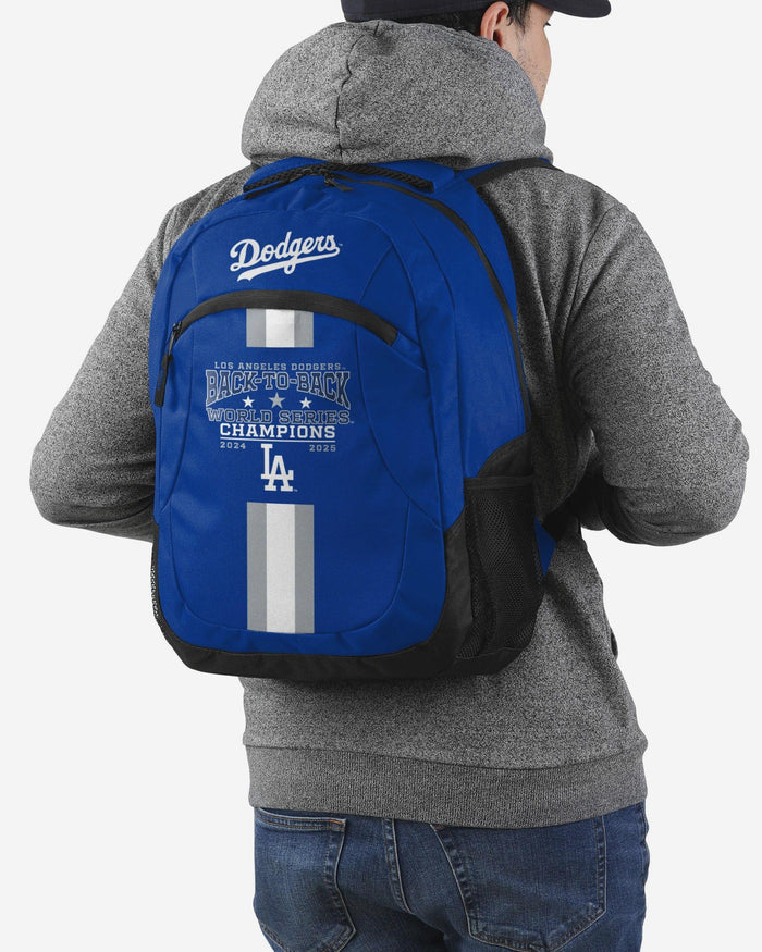 Los Angeles Dodgers 2025 Back To Back World Series Champions Action Backpack FOCO - FOCO.com