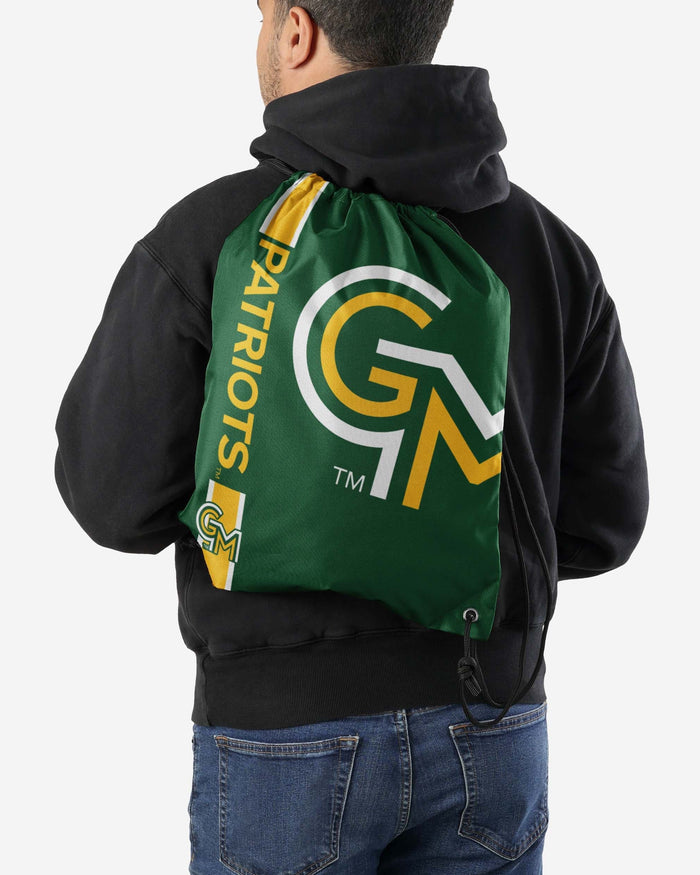 George Mason Patriots Big Logo Drawstring Backpack FOCO - FOCO.com